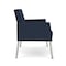 Lesro Mystic Lounge Reception Bariatric Chair, Silver, RF Blueberry Upholstery ML1401 - alternate 3